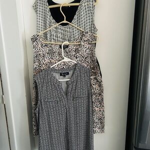 Lily Morgan Patterned Sleeveless Dresses